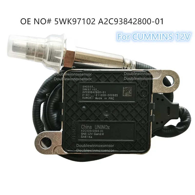 

A2C93842800-01 A2C16257000-01 5WK97102 5WK9 7102 Nitrogen Oxide NOx Sensor For CUMMINS Engine 12V