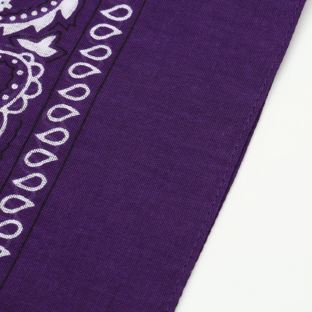 Foulard in cotone misto da 6 pezzi, sciarpa quadrata decorativa paisley multifunzionale, cintura sportiva all'aria aperta con motivo paisley, unisex