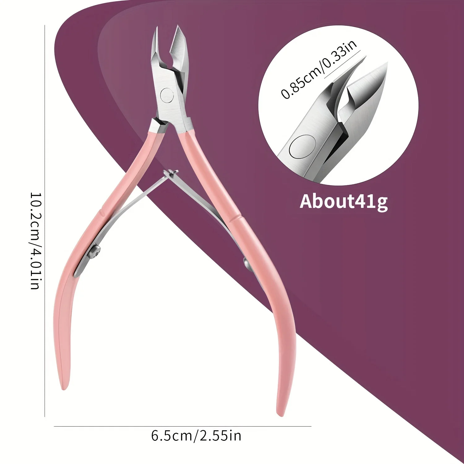 1/4pcs Cuticle Nippers And Cutter Kit,Toenail File,Nail Polish Remover,Cuticle Pusher Trimmer,Stainless Steel Manicure Tools