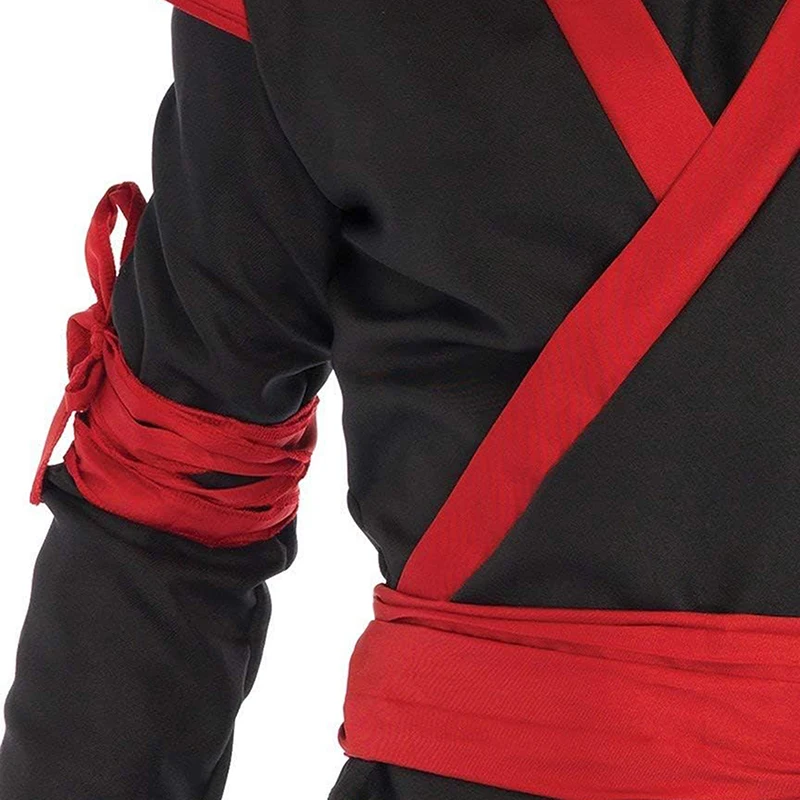 Men Assassin Costume Fashion Long Sleeve Shirt Pants Belt Set Halloween Killer Cosplay Outfits