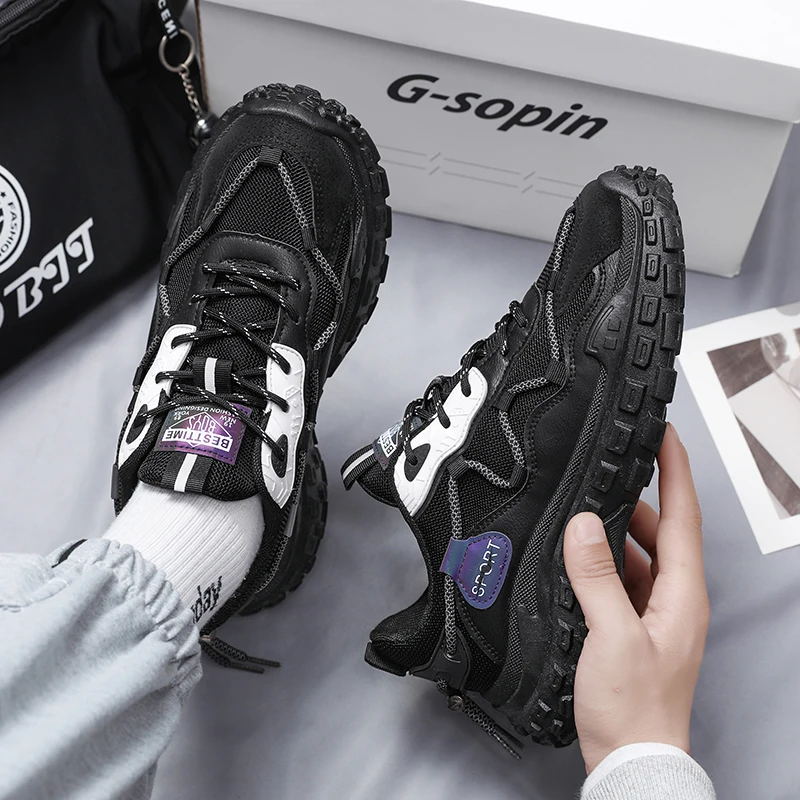 أحذية رياضية كاجوال للرجال أحذية رياضية صيفية قابلة للتنفس أحذية ركض شبكية خارجية مضادة للانزلاق أحذية رياضية مريحة للركض والمشي