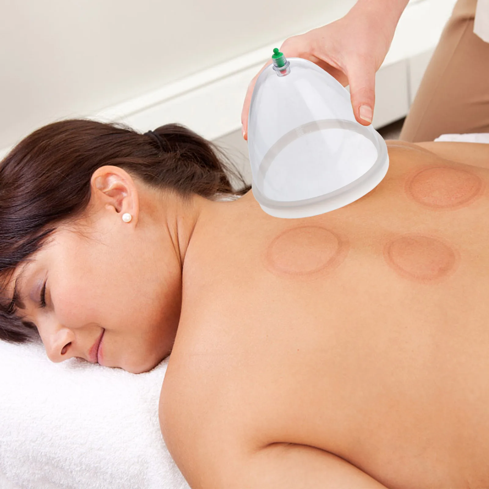 

1 комплект, вакуумное устройство для терапии банок, большие банки для тела для спины, плеч, шеи, облегчение боли, расслабление мышц, отрицательное давление