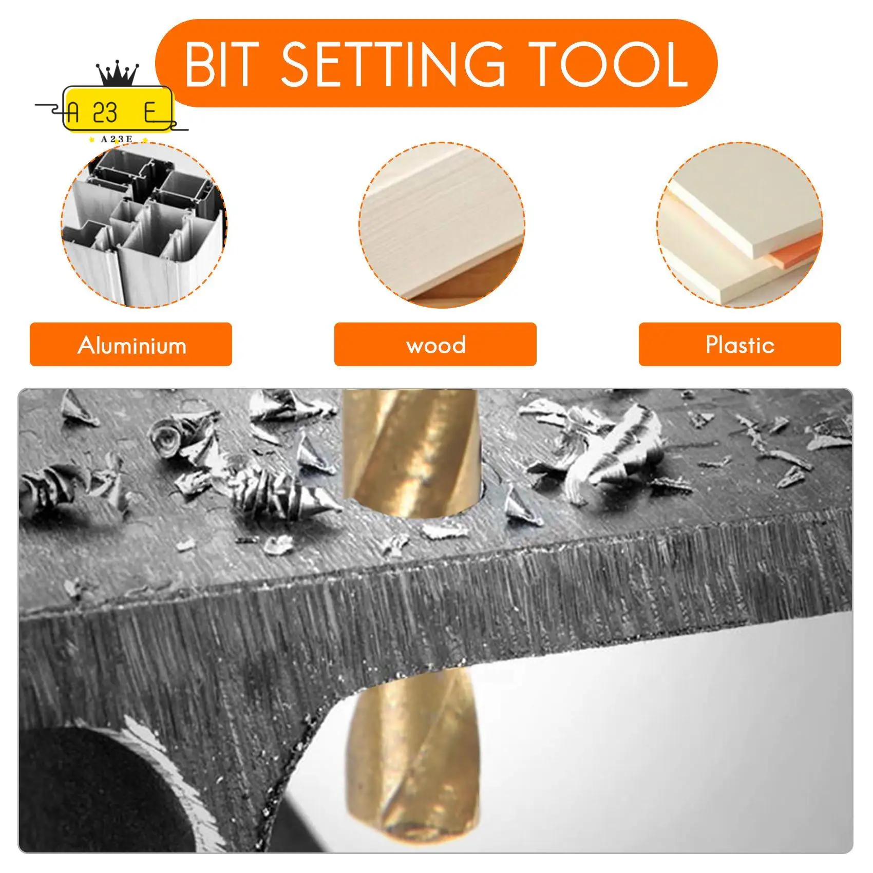 

A23E-50 шт. Набор сверл из высокоскоростной стали с титановым покрытием, инструмент 1/1,5/2/2,5/3 мм