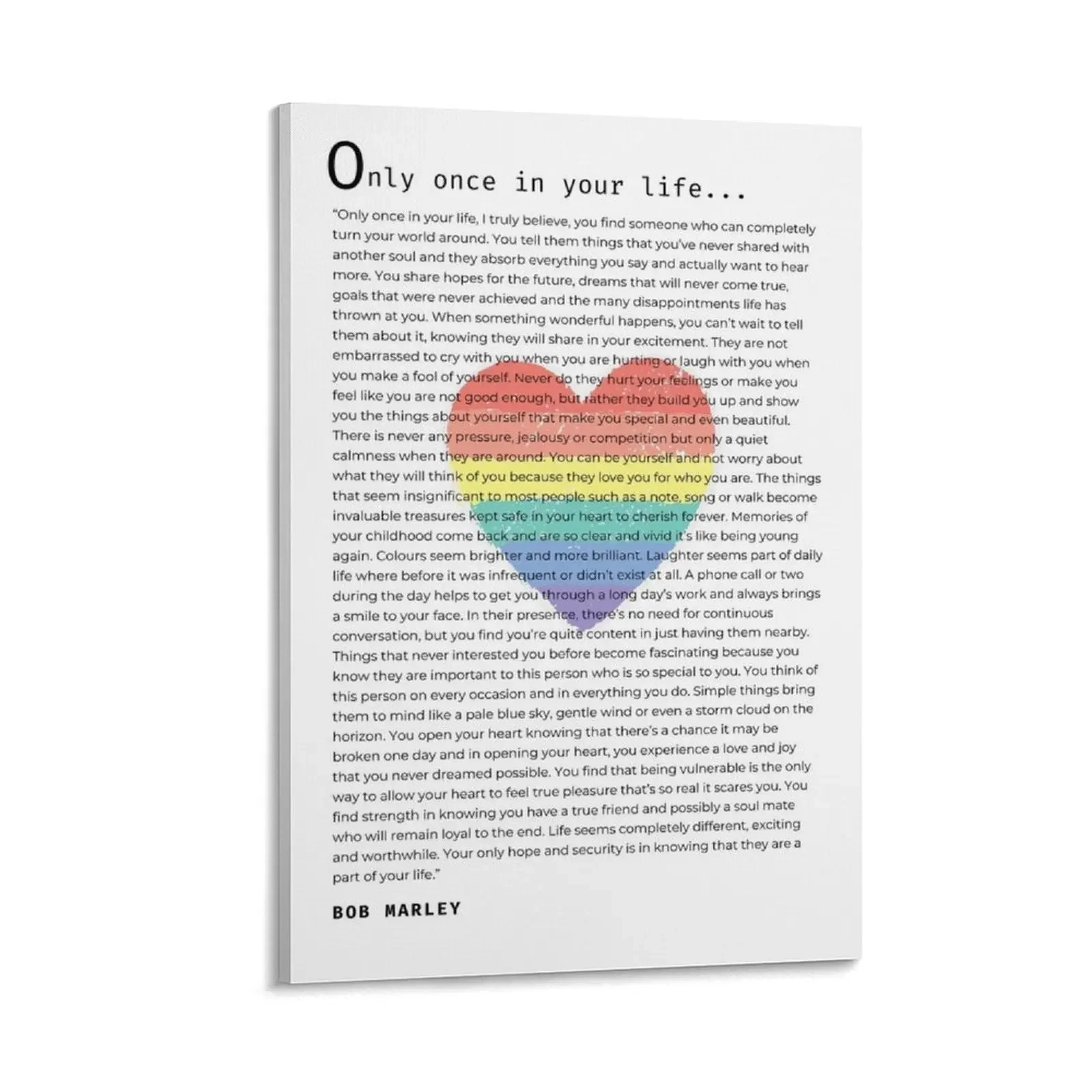 

Bob Marley love quote Canvas Painting ornaments for home home decor wall art canvas painting aesthetic room