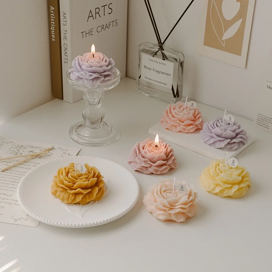 Peony Flower Scented Candle 4