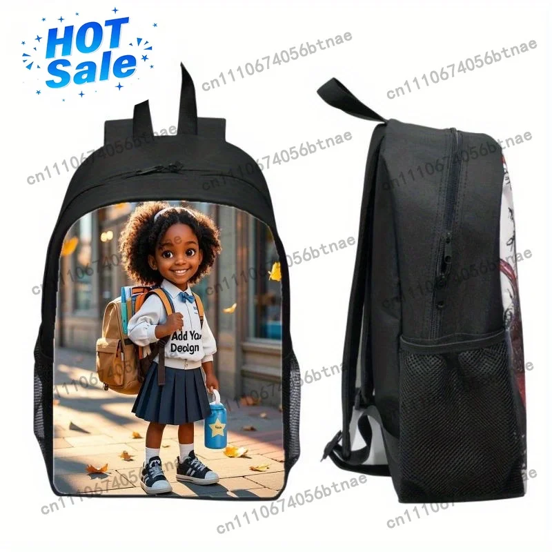 Customizable Personalized Print Large Capacity Backpacks Casual Style Lightweight Backpack With Adjustable Shoulder Straps Zippe