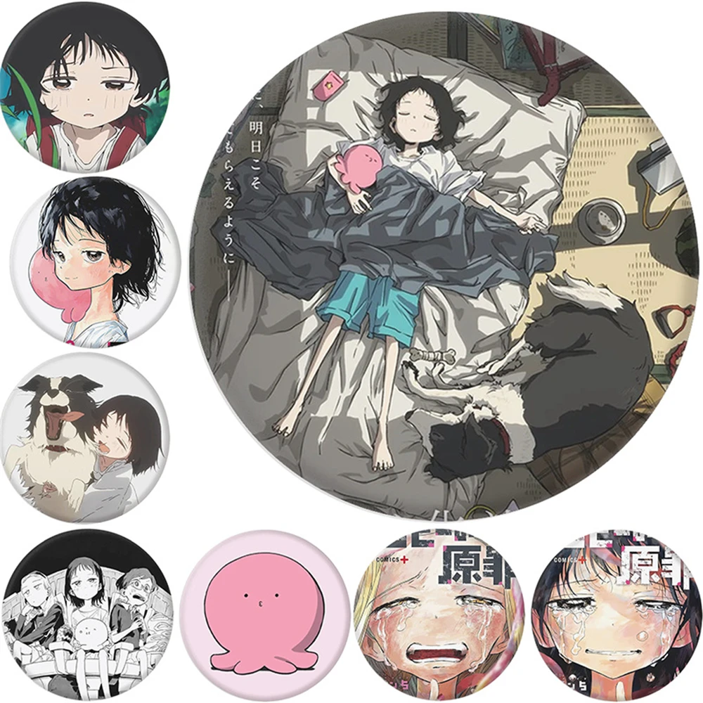 

Оригинальный аниме Takopi диаметром 58 мм ‌ Kuze Shizuka Kirarazaka Marina Косплей Костюм Значок Булавка SPTE Жесть Брошь ﻿ Опора Gilf