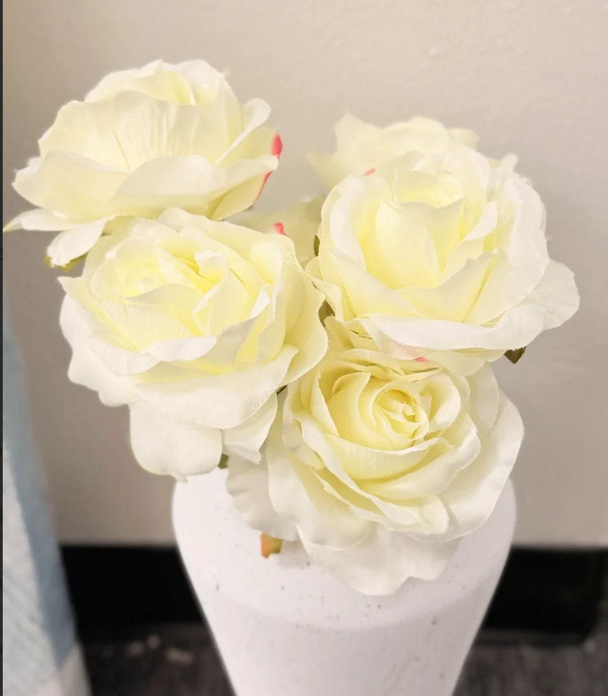 

3 Large Pieces of Artificial Flowers for Home Decoration, Real Touch Faux Floral Arrangements, Customizable Colors & Styles