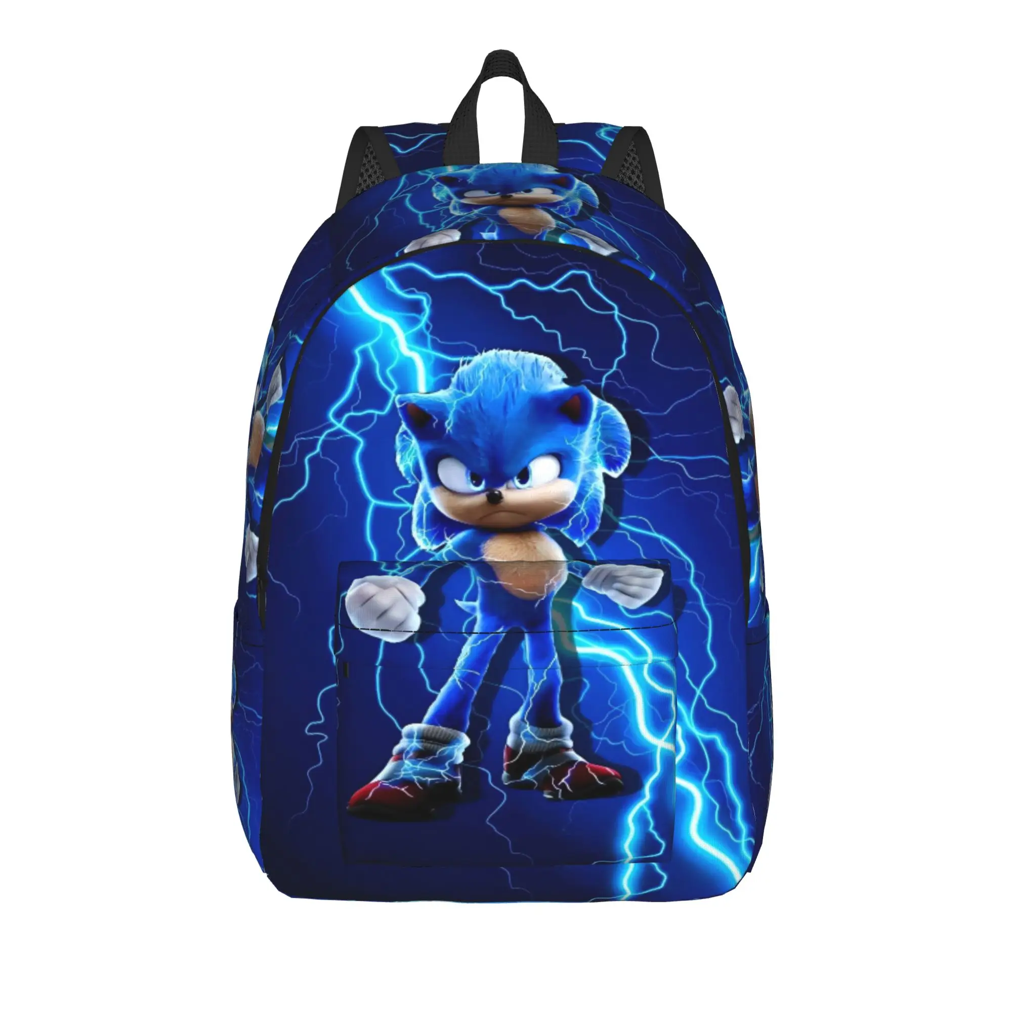 Sonices Cartoon Backpack  Men Polyester Sport Backpacks Soft Streetwear School Bags Rucksack