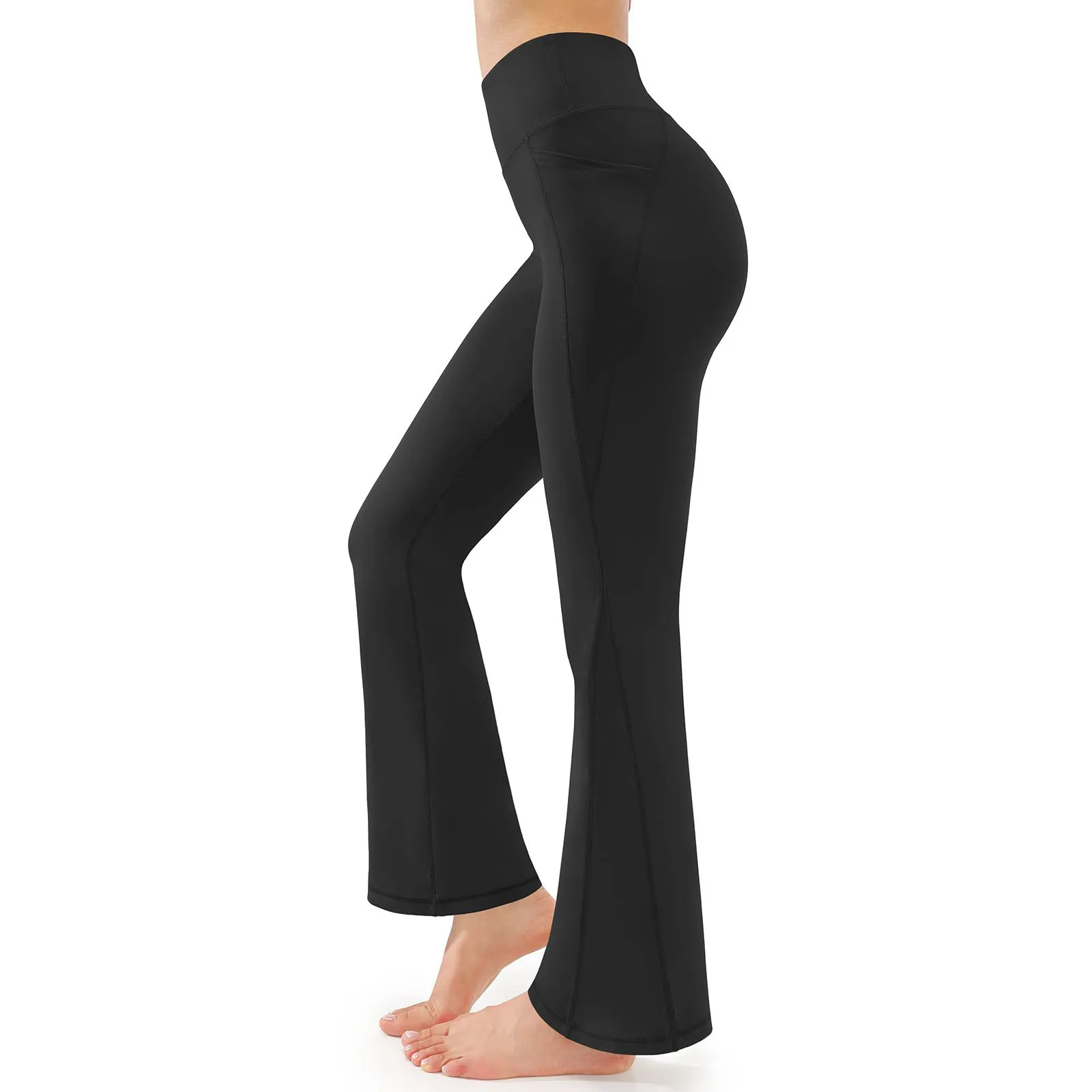 Flare Leggings Women High Waist Quick Dry Sports Pants Wide Leg Pants Exercise Trousers Running Yoga Pilates Gym Activewear