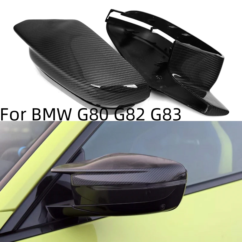 

For BMW G80/G82/G83 New M3 M4 2021+Real Carbon Fiber Replacement Rearview Mirror Housing Only Suitable For Left-Hand Drive