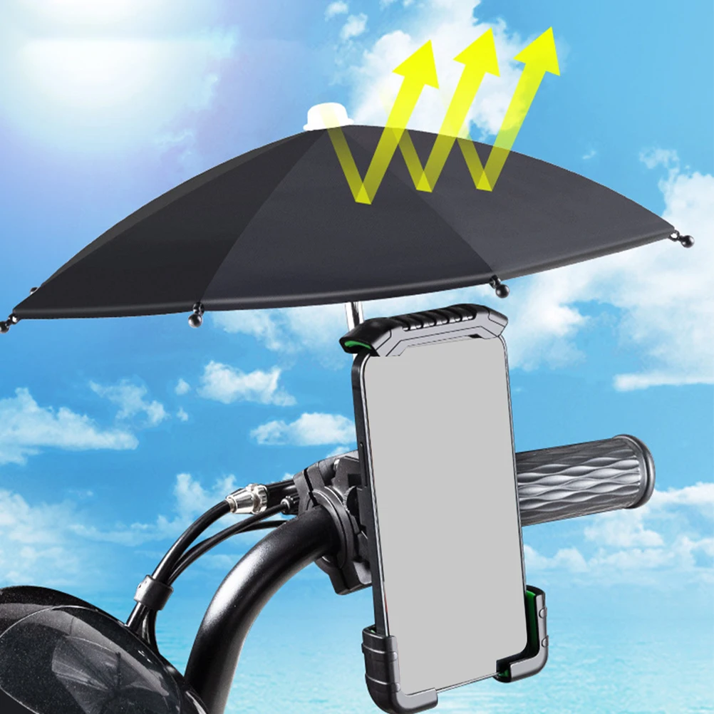 

Mobile Phone Stand Umbrella Holder Bike Handlebar Mini Support Abs Bicycle Mount Stable Clamping Cycling Equipment PhoneBracket