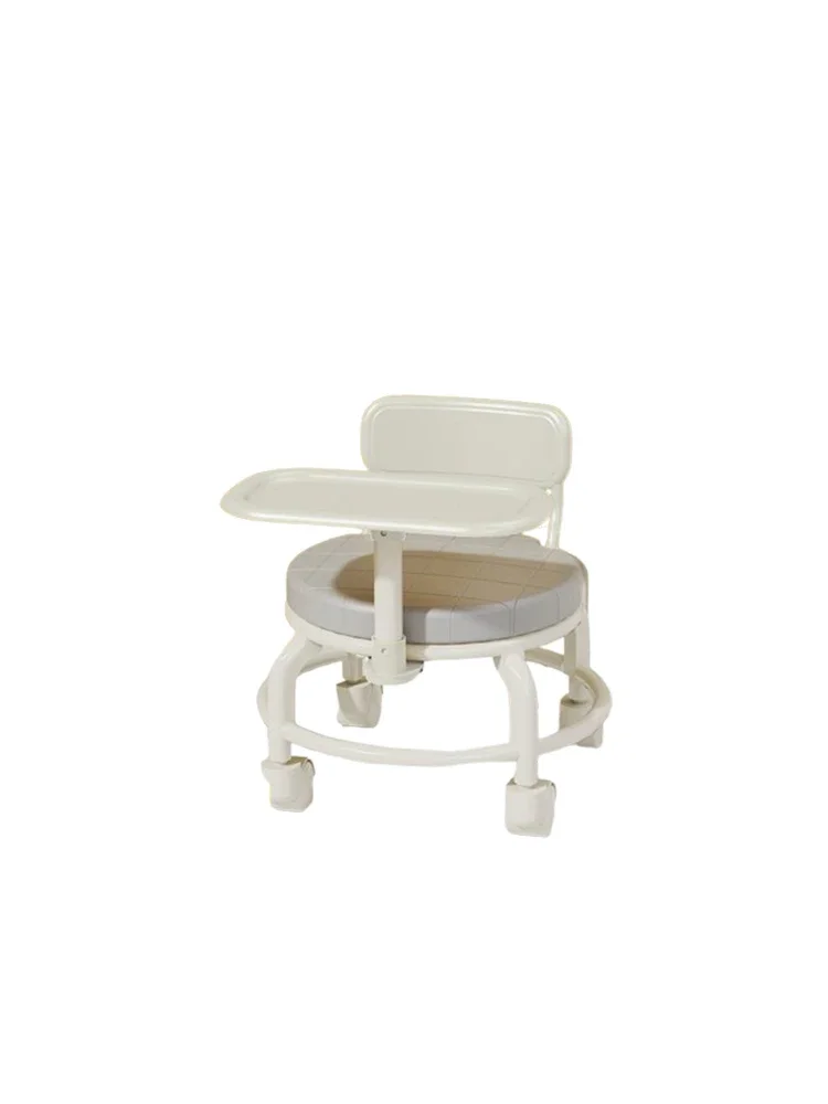 Slidable Chair Back Chair Bedroom Stool Home Modern Simple Universal Wheel Children's Eating Seat Baby Chair