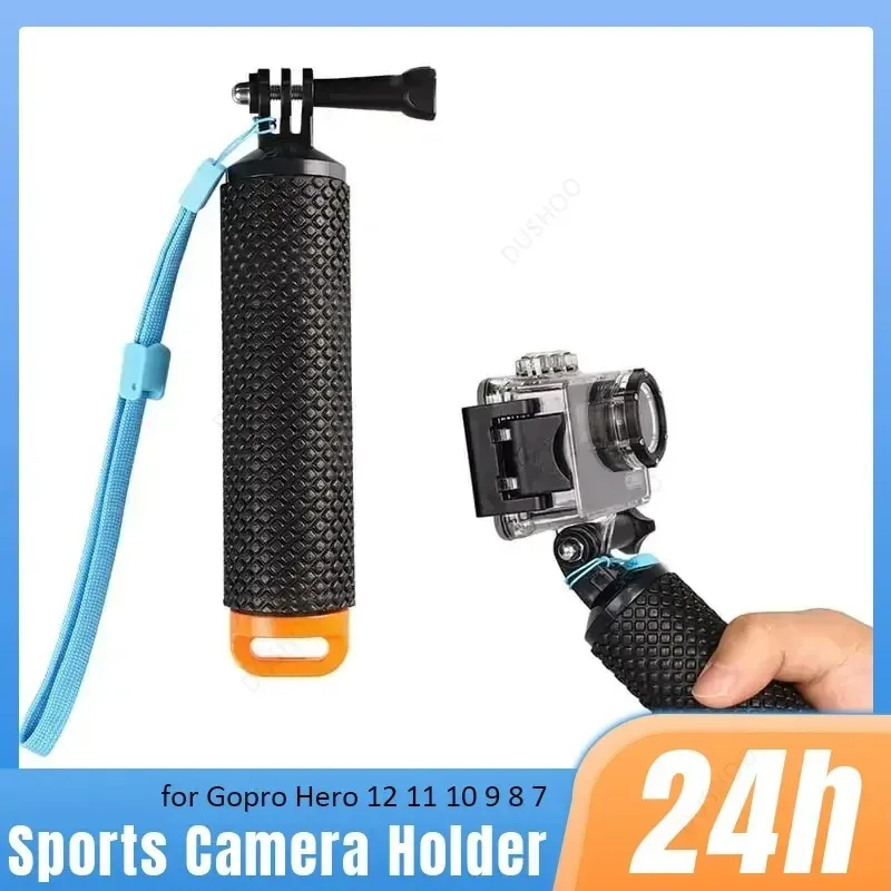 Suporte de alça de haste de flutuabilidade para câmera esportiva, para gopro hero 12 11 10 9 8 7 xiaomi yi sj4000 dji osmo, acessórios de montagem de alça flutuante