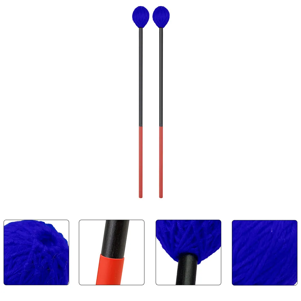2 palos de marimba de fibra de carbono, palos de xilófono resistentes y estables, accesorios profesionales para instrumentos de percusión, larga duración
