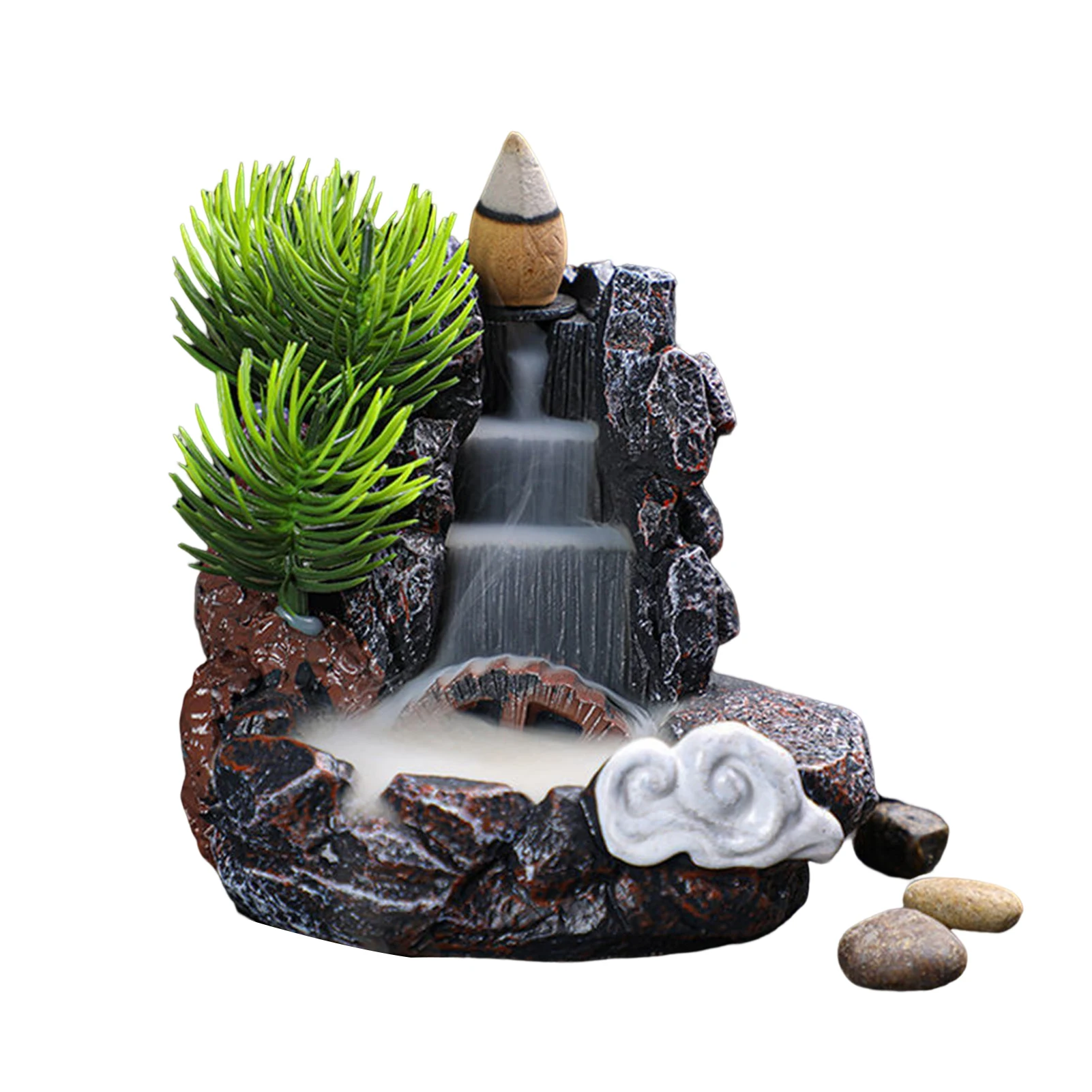 Wasserfall Kamin Rückfluss Aroma kühlen Aroma therapie Weihrauch Brunnen für Urlaub Geburtstags geschenk