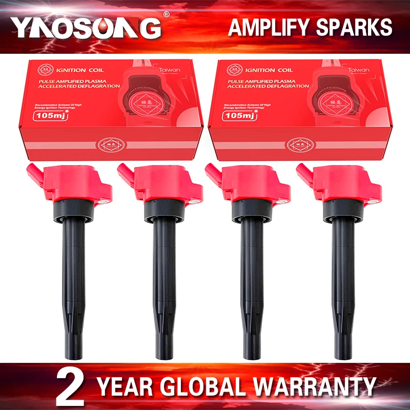 

4X красные катушки зажигания для KIA K3 SELTOS HYUNDAI VENUE IX25 2020-2022 27301-2M320 273012 М320 УФ891