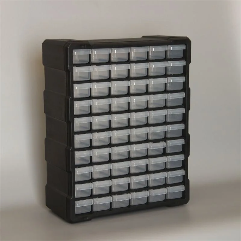Multifunction Waterproof Thicken Boxes Plastic Drawer Type Parts Storage Box Screw Accessories Packaging Tool Box Transparent