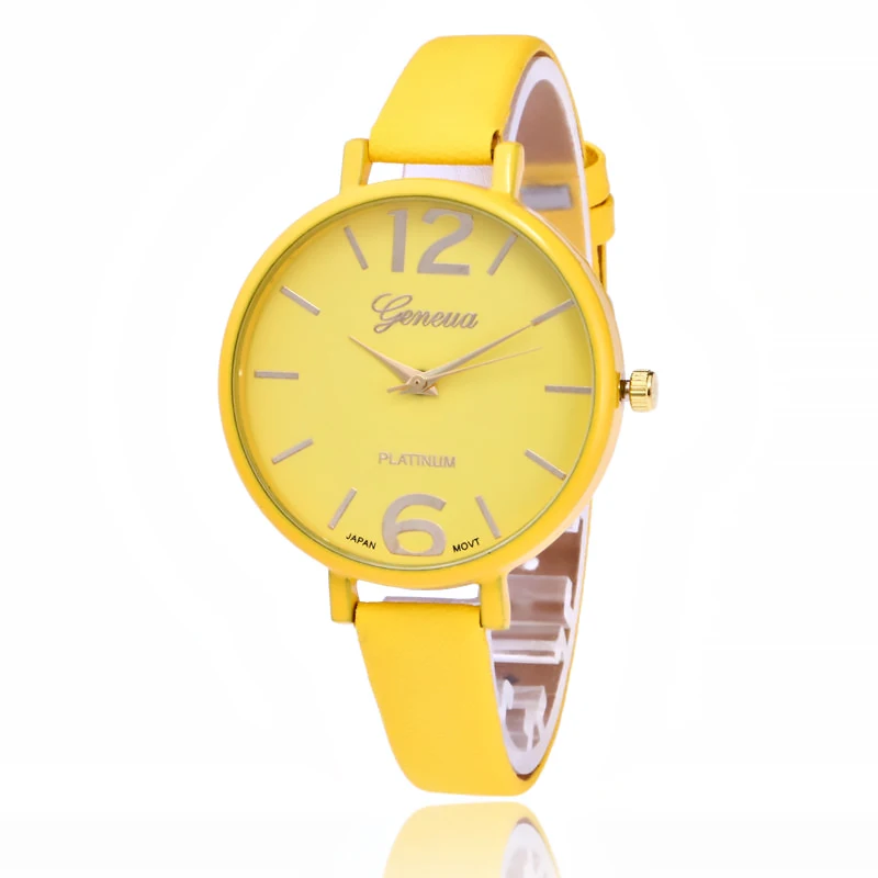 Luxury Wrist Watches Fashionable casual women Quartz Watch Small strap Big Dial Women Wathes  Ladies watch relogio feminino