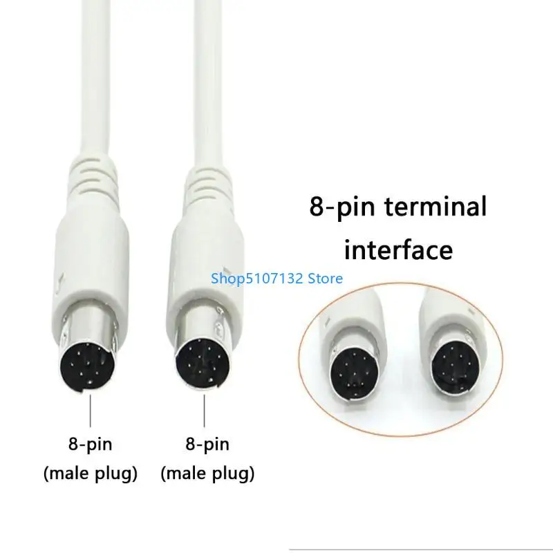 87HD Professional &Robusts Extension Cable with 8Pin DIN Male Connectors 8PIN Extension Cable for Versatile Audios Use