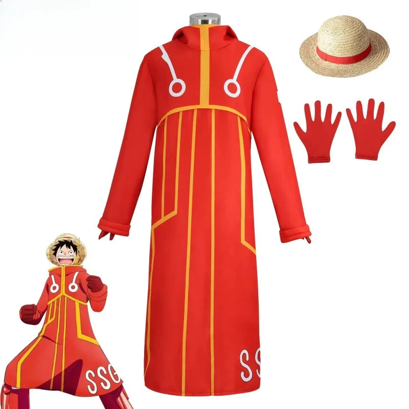 

2026 One Piece Egghead Island Luffy Zoro Cosplay Set - Adults Teens Future Tech Outfit, Halloween Anime Expo Performance