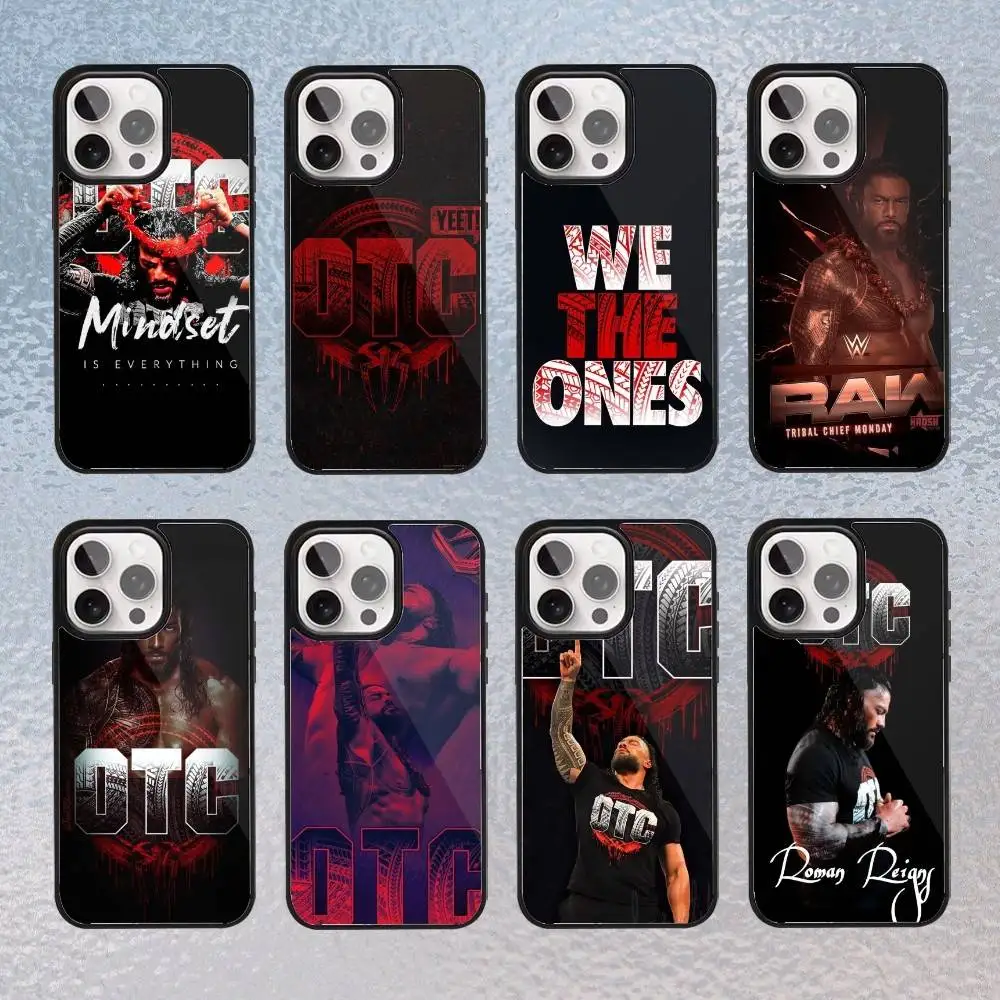 

R-Roman R-Reigns wrestler Phone Case For iPhone Magsafe Magnetic 17,16,15,14,13,12,11 Wireless Charging cover
