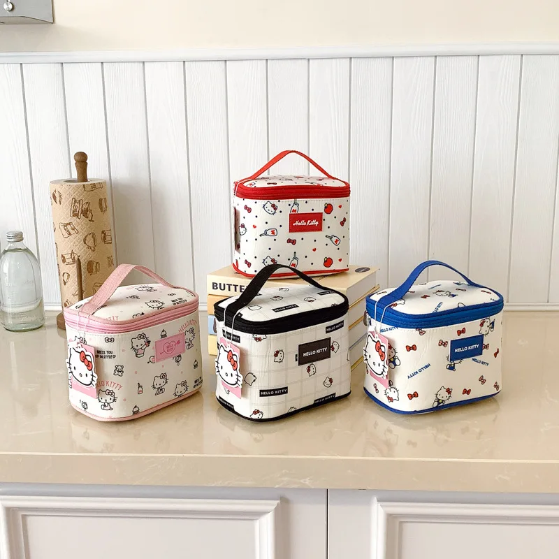 

HelloKitty подлинная авторизованная портативная косметичка полунакрепляющаяся многофункциональная косметичка большой емкости чехол для хранения