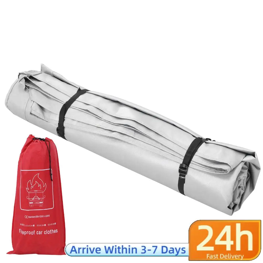 

Emergency Fire Suppression Blanket Reusable High Temperature Resistant Fabric Silicone Coated For New Energy Vehicles