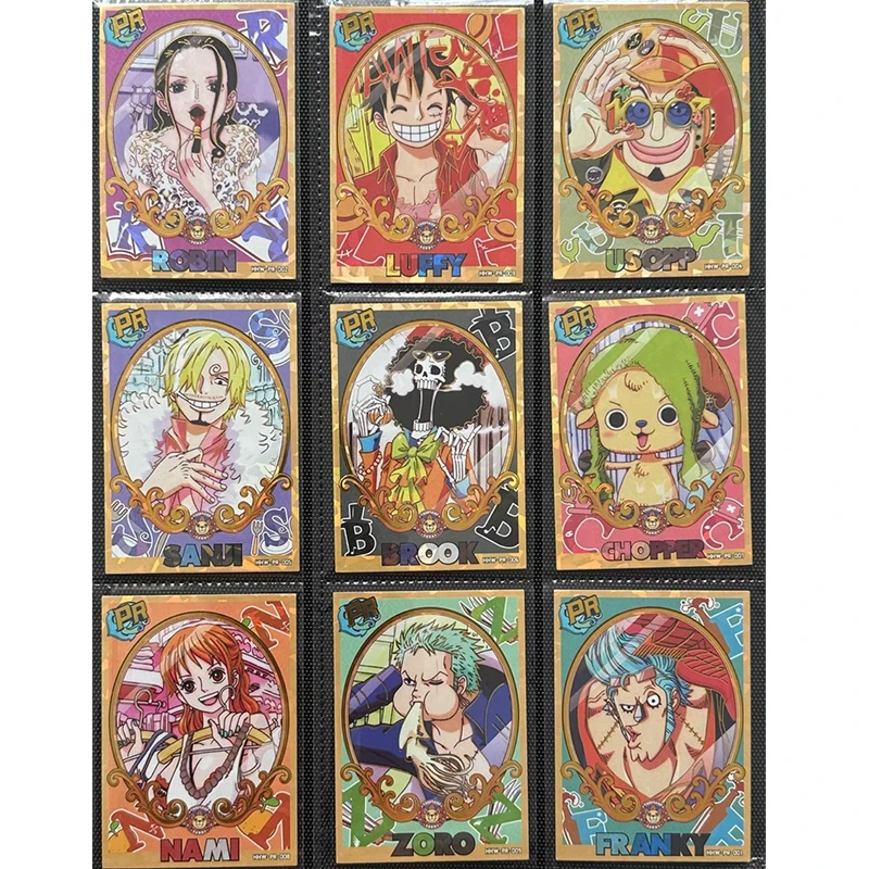 One Piece Neptune Temple Monkey D Luffy Nami Brook Sanji Franky Usopp Boa Hancock Qr Pr Card New Collection Birthday Gifts