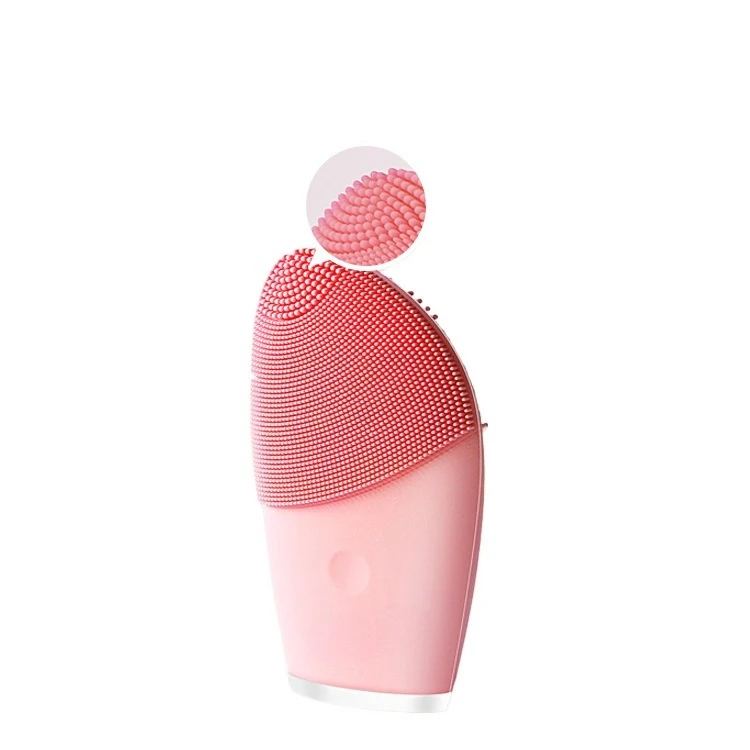 Facial cleansing device, beauty cleansing, facial massage, electric silicone facial cleanser