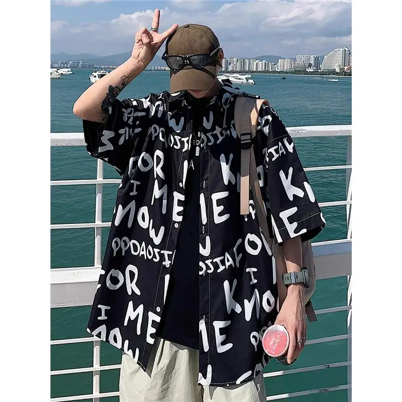 

plus Size 300 Pou American fiti Letter ort Sve Men's irt Slimming Casual Teenage Thin Outerwear Jaet
