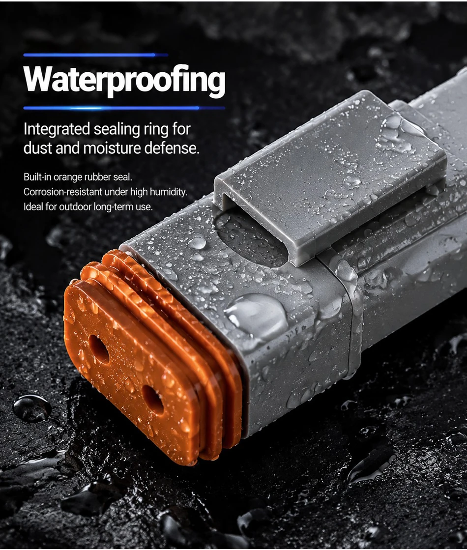 DT06-12S & DT04-12P 12-Pin Deutsch Type DT Series Waterproof Connector - Heavy Duty Automotive Plug for Truck Wire Harness T&I Online Store