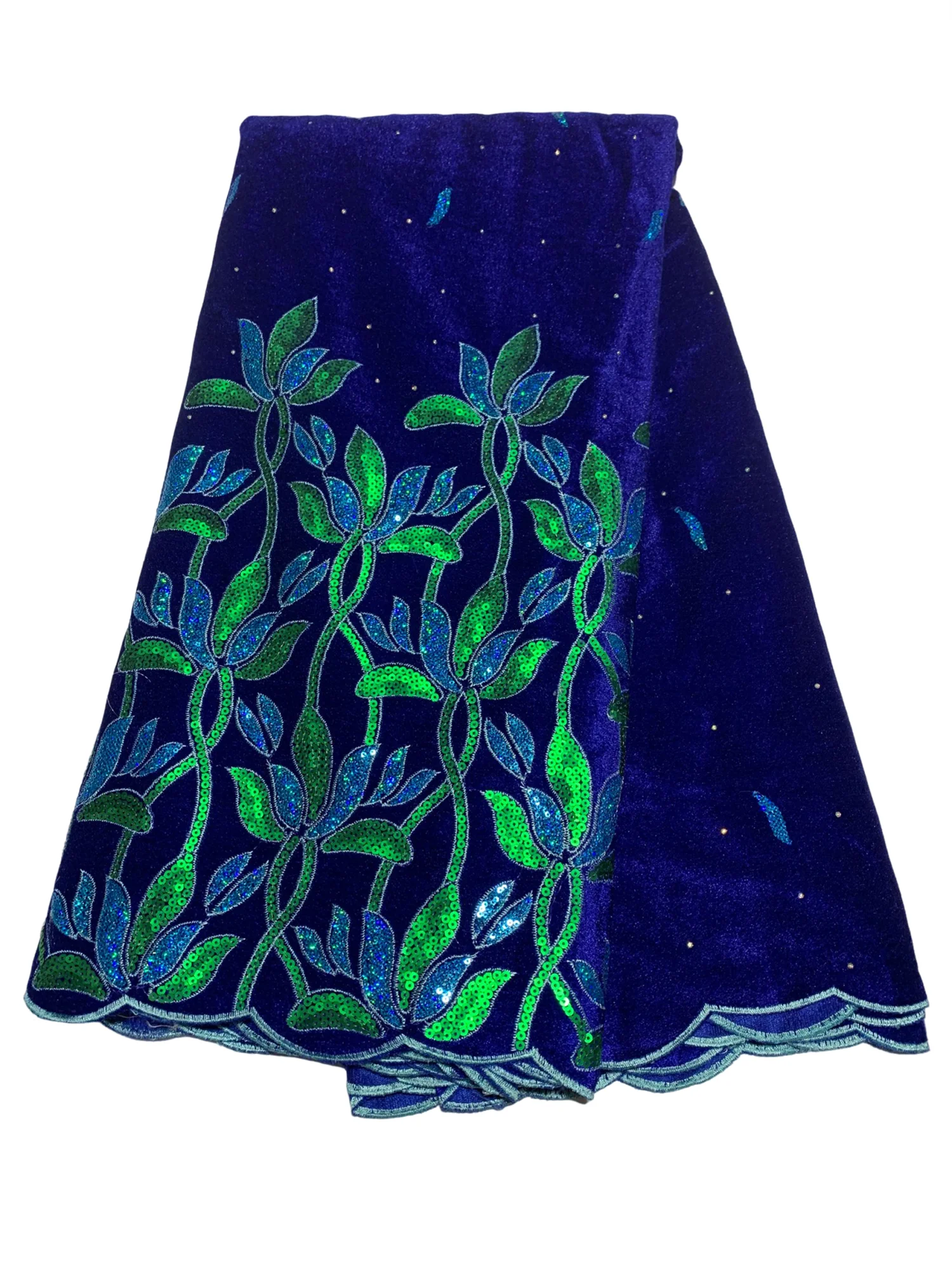 

Hot Sale African Velvet Lace Fabric With Sequins Stones Embroidery Floral Pattern French Mesh Tulle Lace For Evening Dress Cloth