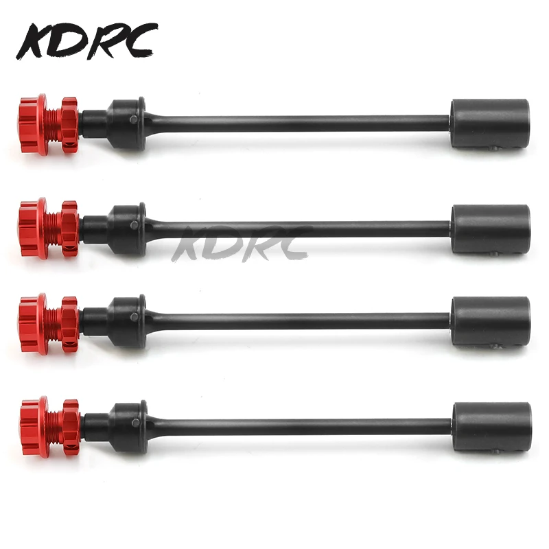 

4PCS Steel Drive Shaft CVD Driveshaft with Splined Wheel Hex for TRAXXAS E-Revo 2.0 86086-4 1/10 Scale RC Car Upgrade Part