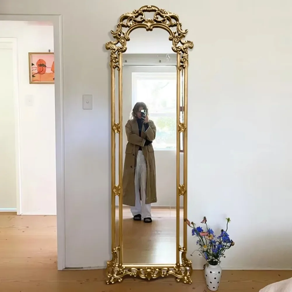 

Classical European Decorative Wall Mirror Golden Craft Home Decoration Baroque Mirror