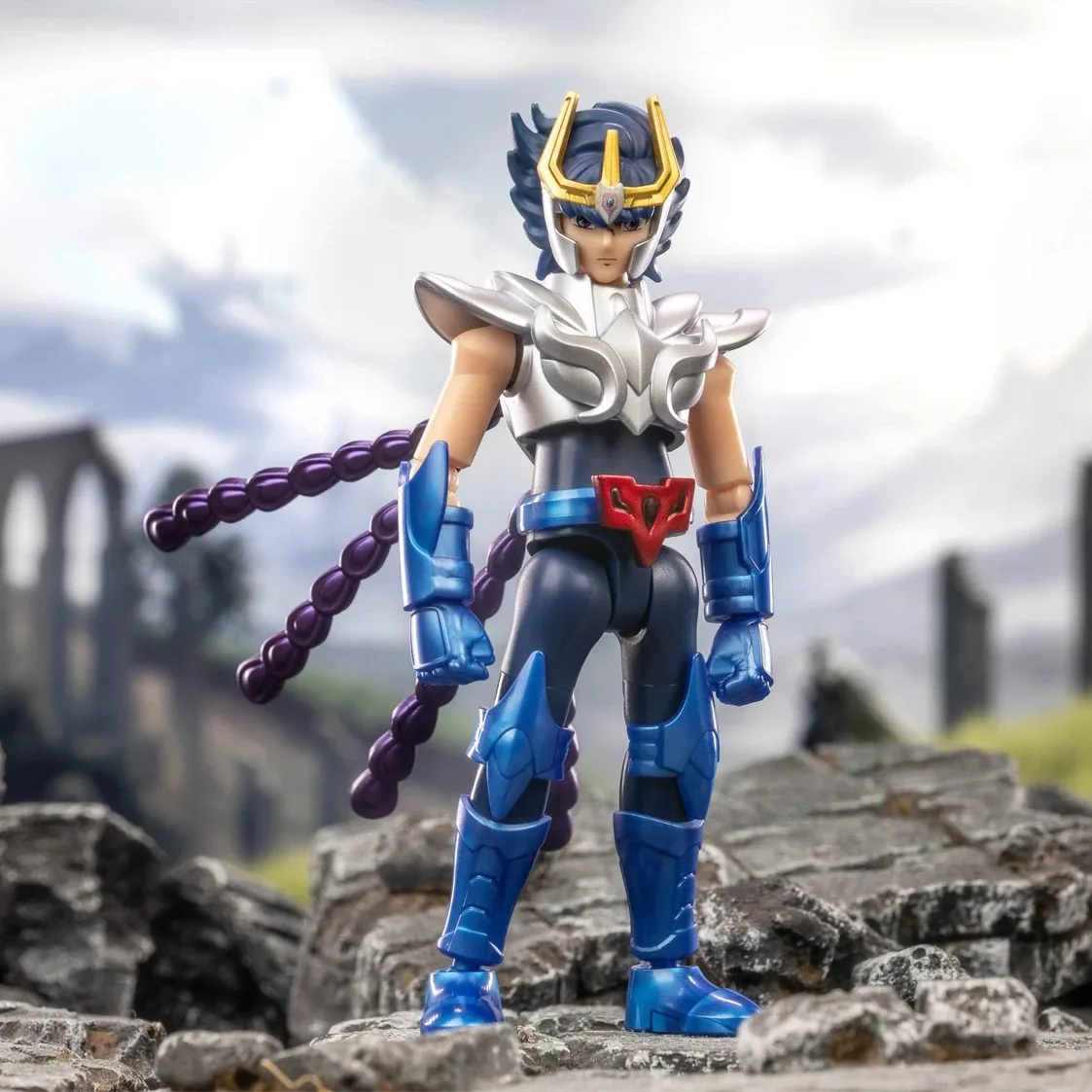 Blokees – figurine d'action originale Gold Saint, Champion Saori Kido Seiya Mu Aiolia, jouets à assembler pour enfants, cadeau d'anniversaire