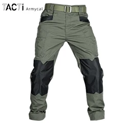 Camouflage Men Pants Tactical Cargo Pants Splash-Proof Men's Trousers Anti-Tear Multi-Pockets Outdoor Hiking Working Pant New