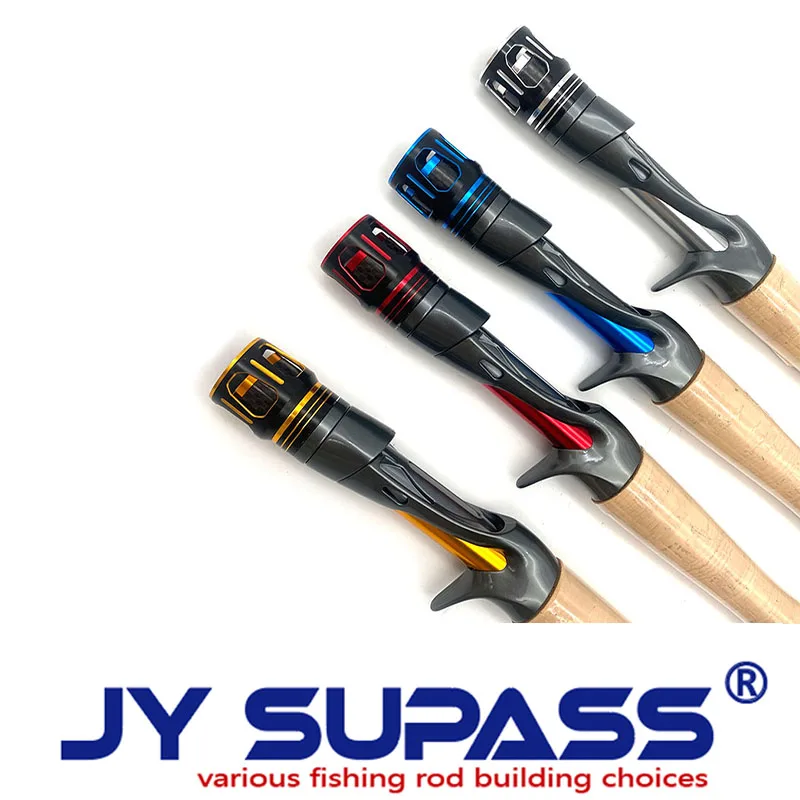 JY SUPASS VFC Custom fishing rod building components casting reel seat EVA Cork Grip Rod Building and Repair reelseat handle set