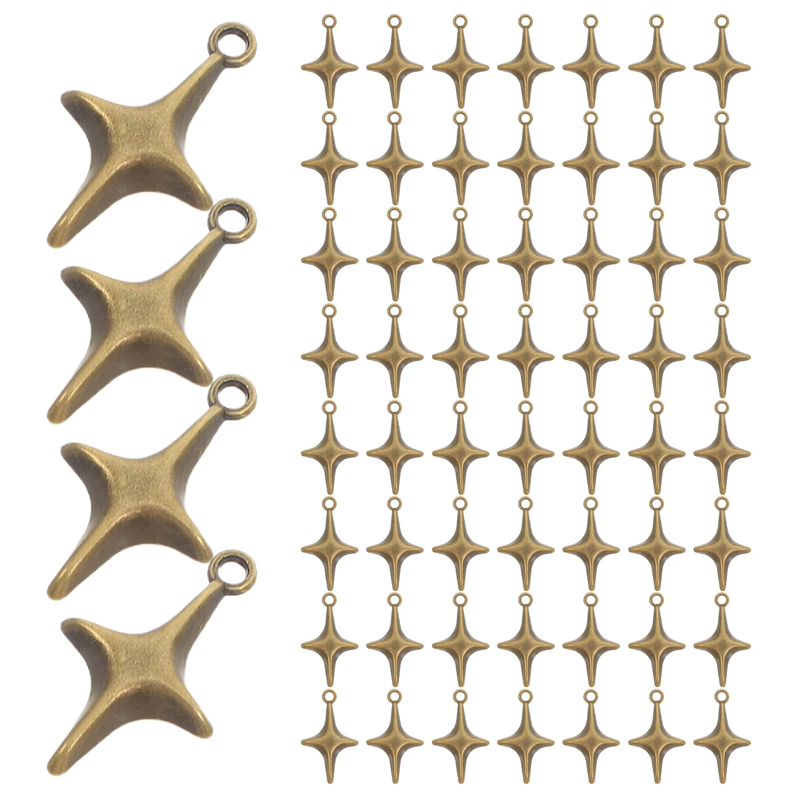 

100Pcs Alloy Star Pendant Charms Hollow Mini Star Jewelry Accessories for DIY Earrings Necklaces Bracelets Crafting Supplies