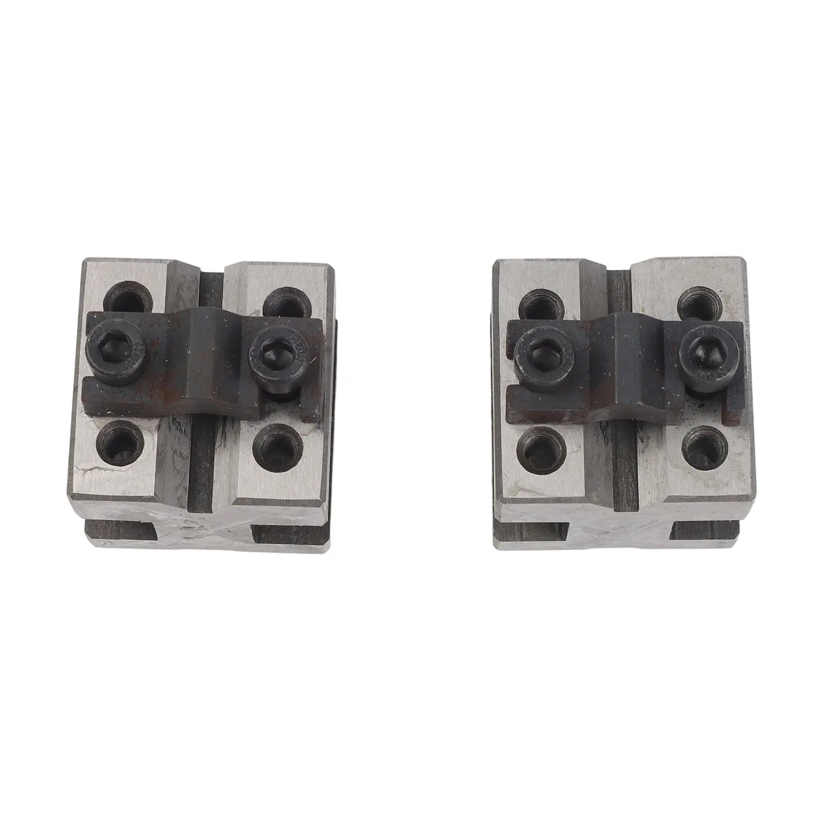 Clamp V-shaped Block 2pcs Measure Pairs Tool With Clamp 90 ° Grounding Hardened Steel Matching Milling Machine