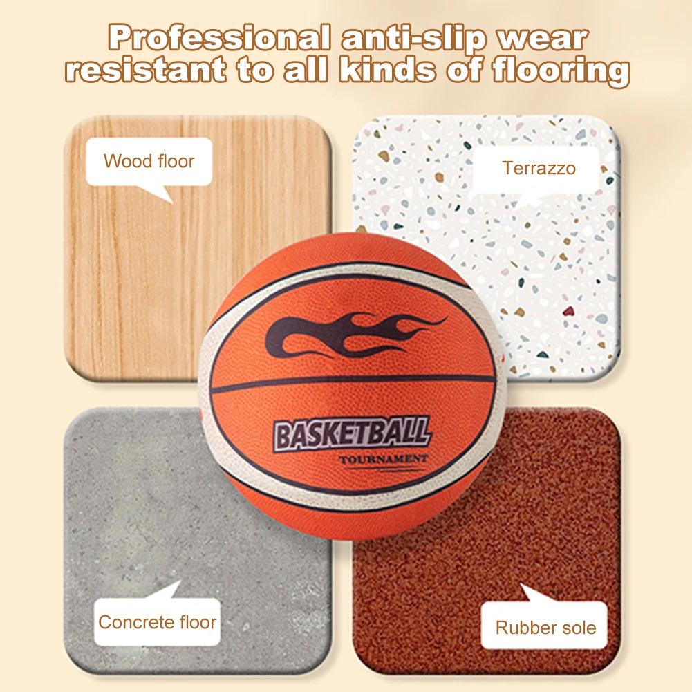 18/21/24cm basquete silencioso de alta resiliência salto de ar tamanho de basquete 3/5/7 sem ruído basquete esportes internos