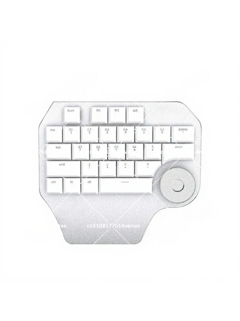 Custom Mechanical Keyboard with Smart Knob for Designer, Office, CAD, Photoshop, One-Hand Typing