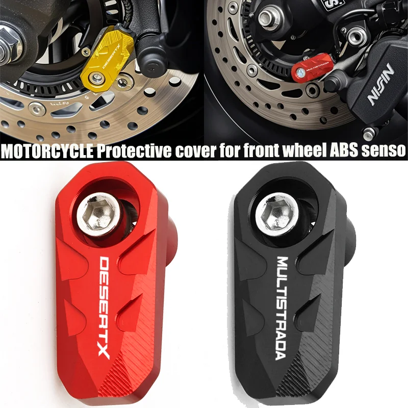

Motorcycle CNC Front Rear Wheel ABS Sensor Protection Cover For Ducati DesertX Multistrada 950 1100 1200 1260 1200S 1260S V4S V2