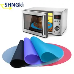 30cm Round Silicone Baking Pad Induction Cooker Mat Soft Foldable Non-Stick Microwave Mat Fryer Pad Table Mate Pastry Tray