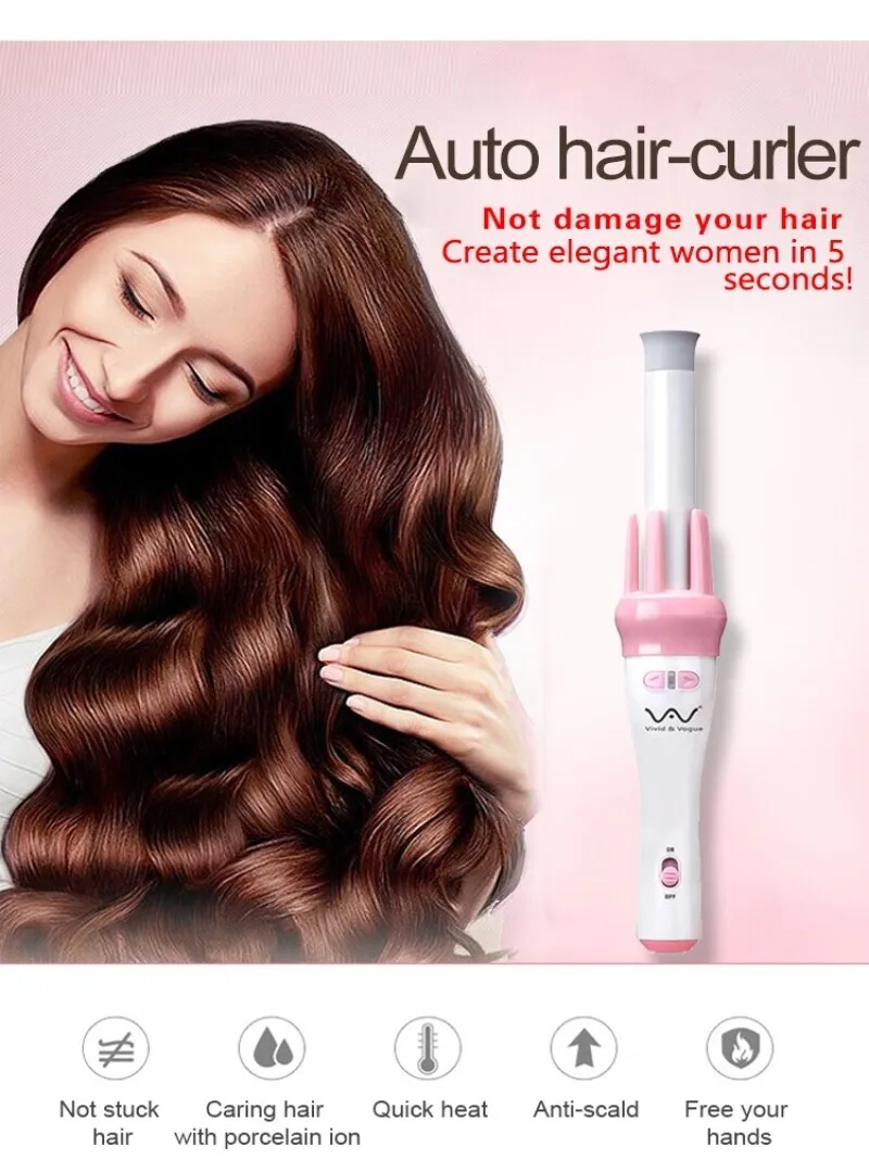 Automatic Hair Curler, Gentle on Hair, Perfect for Students' Dormitories