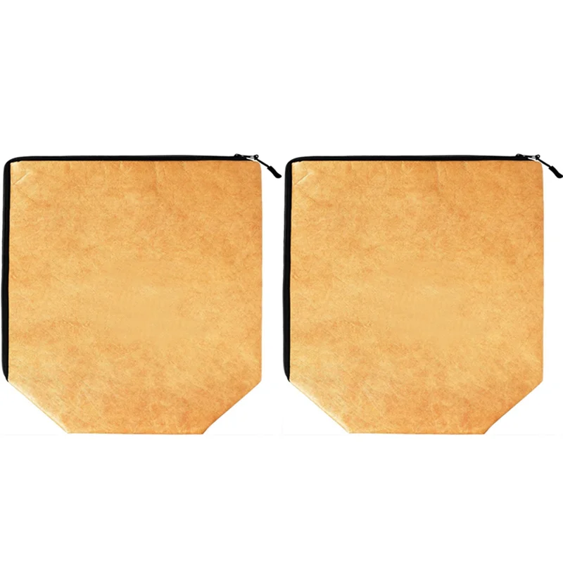 

2 шт., водонепроницаемая термосумка для кемпинга, барбекю, складная изолированная сумка для еды, устойчивая к морщинам сумка для хранения еды-A21R