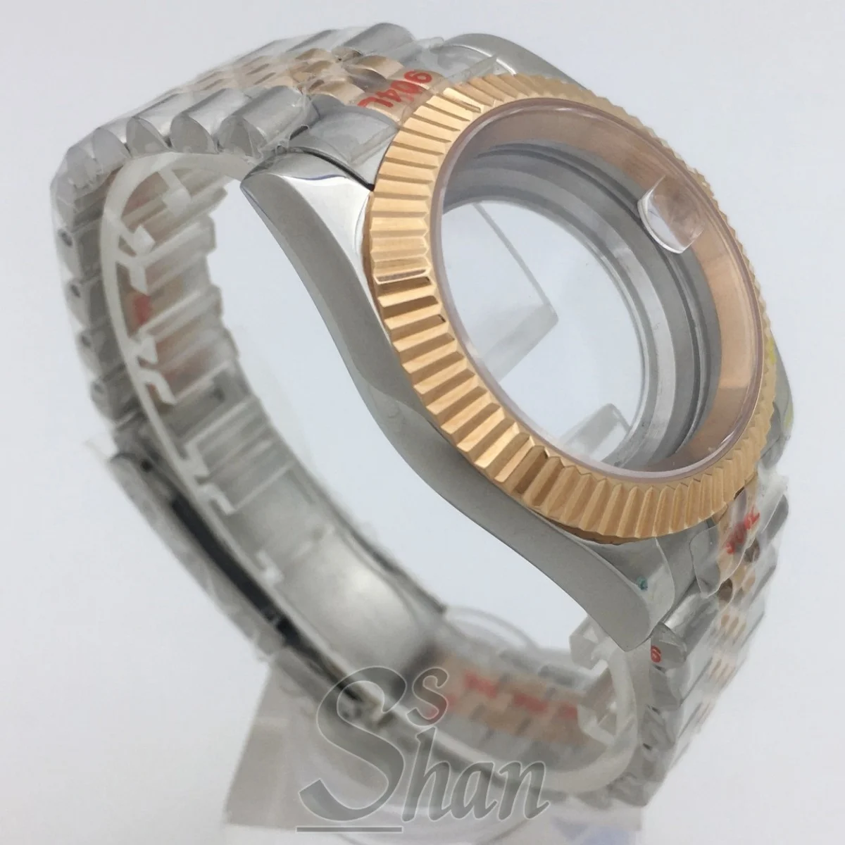 36mm/39mm case two-tone rose gold stainless steel strap sapphire crystal suitable for NH34 NH36 ETA2824 PT5000 Miyata movement