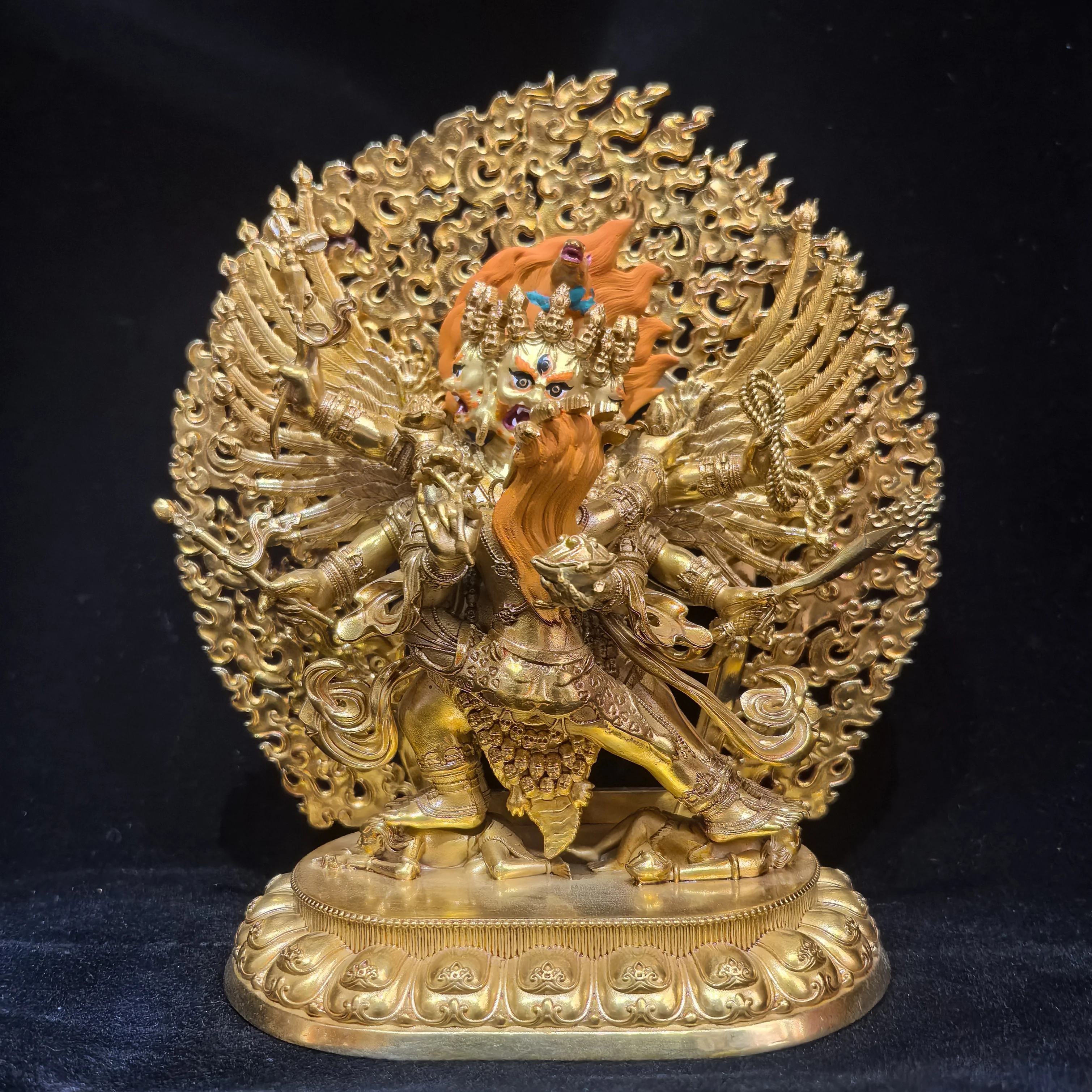 Ma Tou Ming Wang/Ma Tou King Kong/Ma Tou King Kong/Dorje/15cm estatua de Buda artesanal nepalí estatua Brahma
