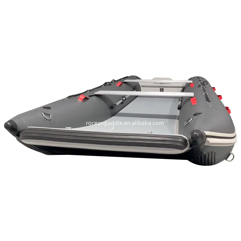 

Sporty Stable High-pressure Drop Stitch Air Floor 11 Ft Inflatable Catamaran Inflatable Boat Dinghy Mini Cat Boat Blue