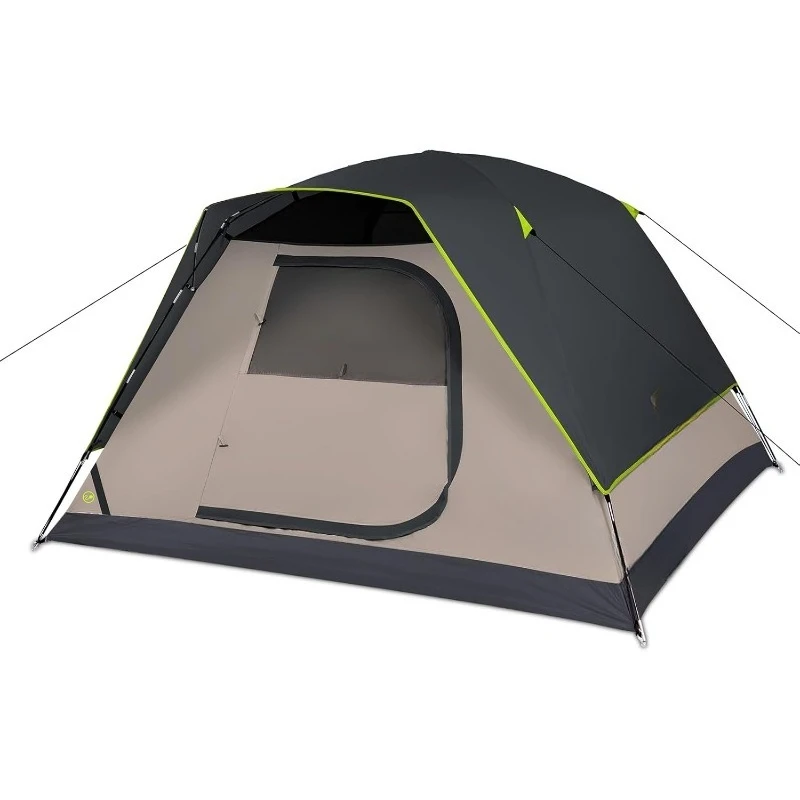 

Camping Tent, 4 Person Dome Tents for Camping with Rainfly, Waterproof Clip Easy Setup Portable Family Tent with Mesh Windows